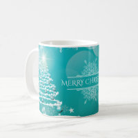Merry Christmas Snowflakes Tree Flowers & Stars