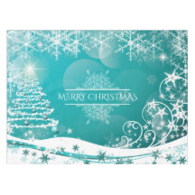 Merry Christmas Snowflakes Tree Flowers & Stars 