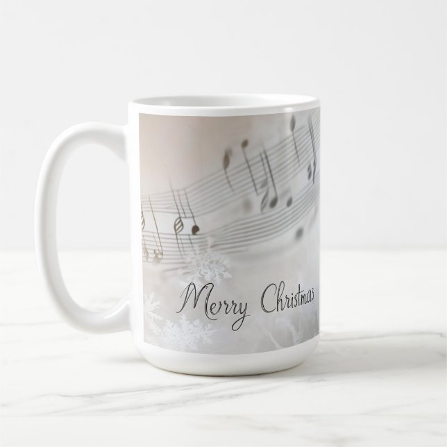 Merry Christmas Snowman Coffee Mug (Left)