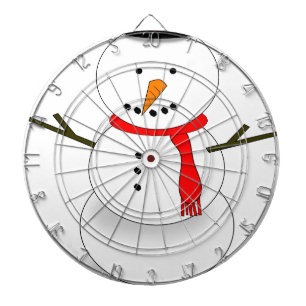 Merry Christmas Snowman Dartboard