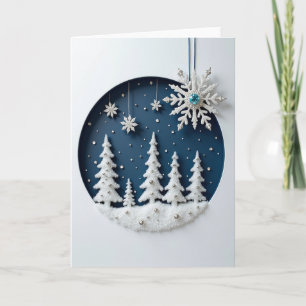 Merry Christmas Snowman Grandson Card