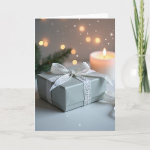 Merry Christmas Snowman Grandson Card