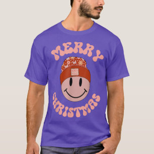 Merry Christmas Snowman Retro North Pole Smiling F T-Shirt