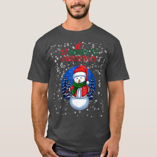 Merry Christmas Snowman Snow Holidays  T-Shirt