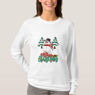 Merry Christmas Snowman T-Shirt
