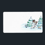 Merry Christmas! Snowman with Cat and Puppy<br><div class="desc">Merry Christmas! Snowman with Cat and Puppy - little Dog ~~~ coloured pencil drawing by Krisi ArtKSZP ~~~ Store Category >>> Merry Christmas for Kids >>> Snowman with Cat and Puppy</div>