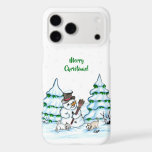 Merry Christmas! Snowman with Cat and Puppy<br><div class="desc">Merry Christmas! Snowman with Cat and Puppy - little Dog ~~~ colored pencil drawing by Krisi ArtKSZP ~~~ Store Category >>> Merry Christmas for Kids >>> Snowman with Cat and Puppy</div>