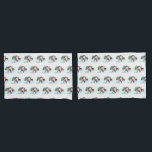 Merry Christmas! Snowman with Friends Pillowcase<br><div class="desc">Merry Christmas! Snowman with Friends - Baby Polar Bear,  Birds,  Moose,  Rabbit,    ~~~ coloured pencil drawing by Krisi ArtKSZP ~~~ Store Category >>> Merry Christmas for Kids >>> Snowman with Friends</div>