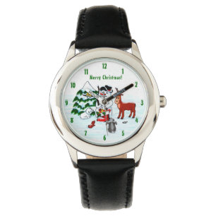 Merry Christmas! Snowman with Friends Watch