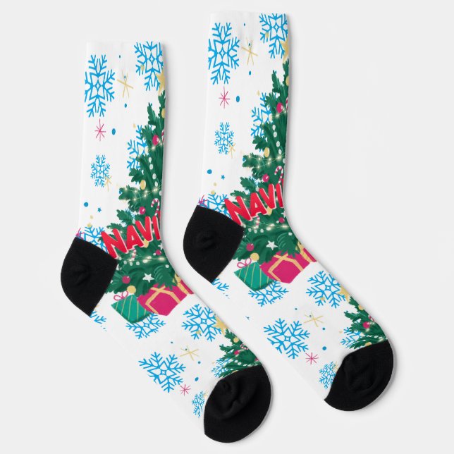 Merry Christmas Socks (Right)