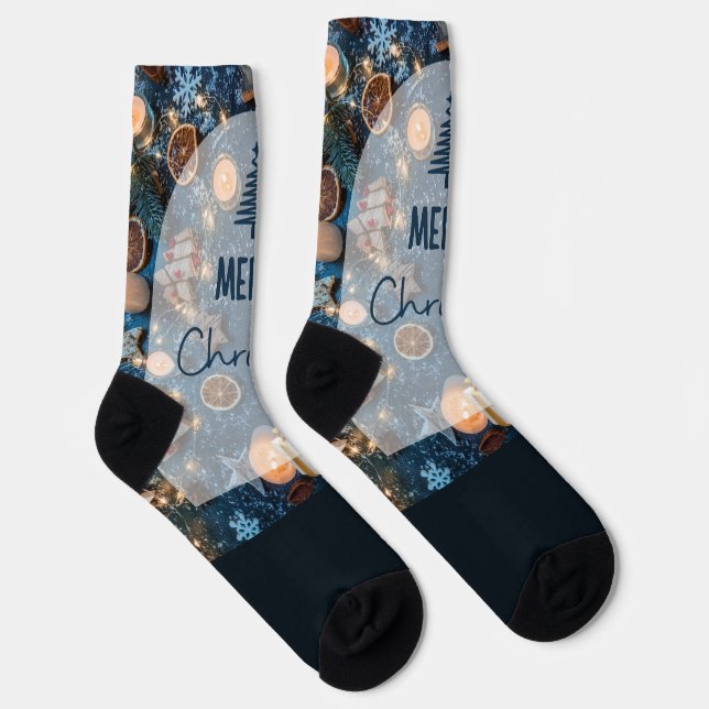 Merry Christmas Socks (Right)