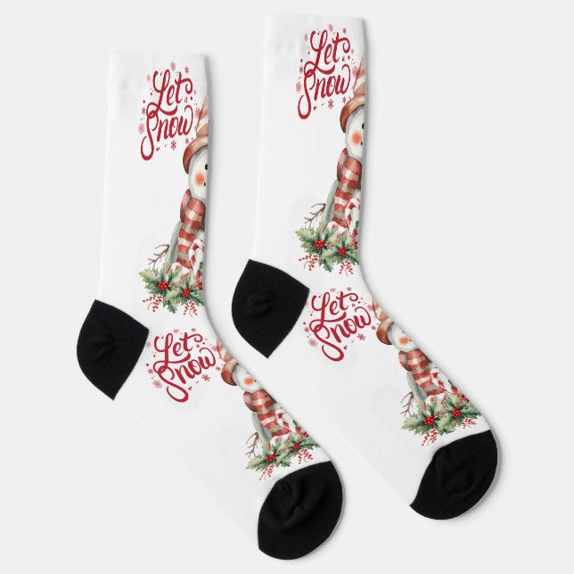 Merry Christmas Socks (Right)