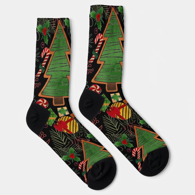 Merry Christmas Socks (Right)