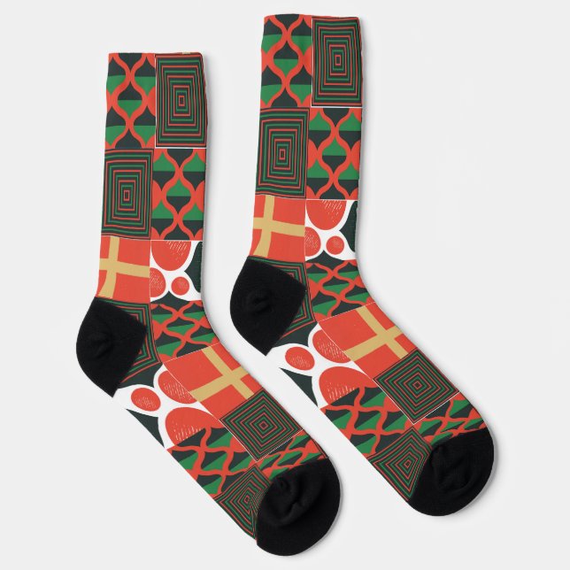 Merry Christmas Socks (Right)
