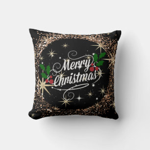 Merry Christmas sparkle and glitter, Cushion