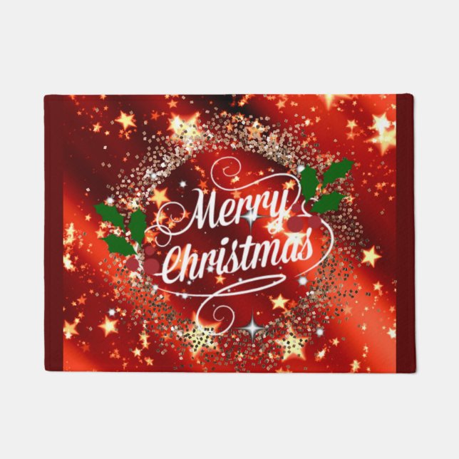 Merry Christmas sparkle and shine Doormat (Front)