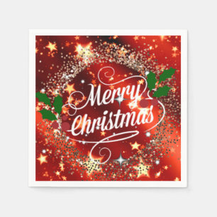 Merry Christmas sparkle and shine Napkin