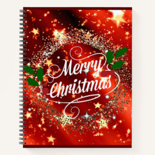 Merry Christmas sparkle and shine Notebook