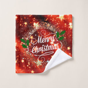 Merry Christmas sparkle and shine Wash Cloth
