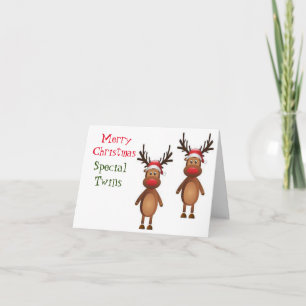 MERRY CHRISTMAS "SPECIAL TWINS" CARD