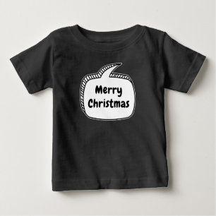 Merry Christmas Speech Bubble Baby T-Shirt