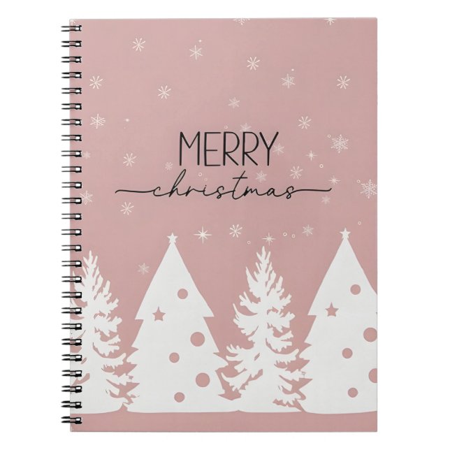 Merry Christmas Spiral Notebook  (Front)
