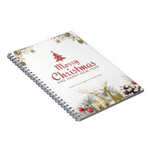 Merry Christmas Spiral Photo Notebook