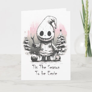 Merry Christmas Spooky Gothic Ghost Card