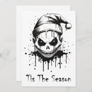 Merry Christmas Spooky Gothic Horror Holiday Card