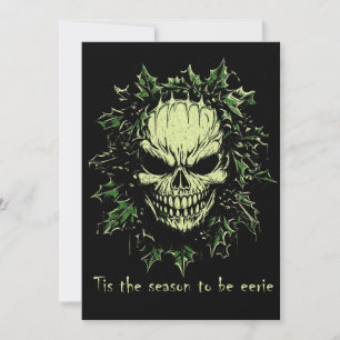 Merry Christmas Spooky Horror Gothic Holiday Card