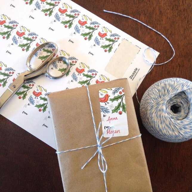 Merry Christmas Spruce Boughs Gift Tag (Creator Uploaded)