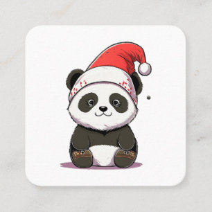 merry christmas square business card