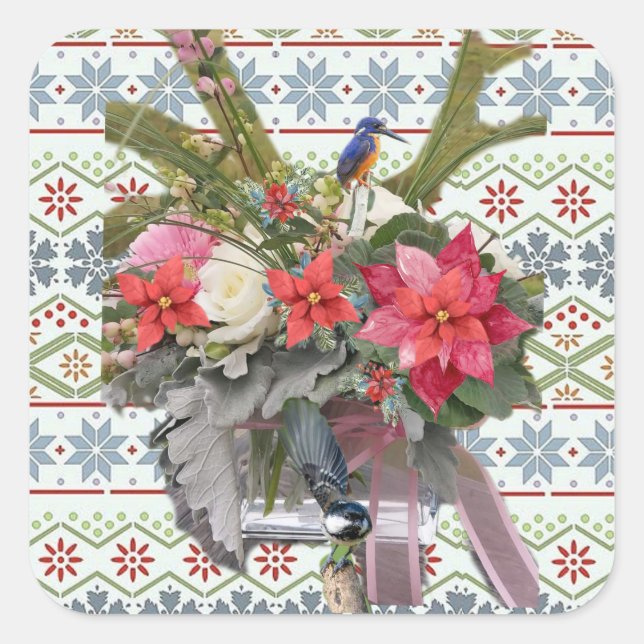 Merry Christmas! Square Sticker (Front)