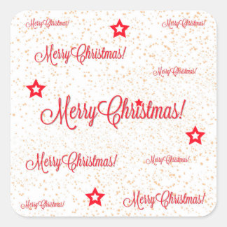 Merry Christmas! Square Sticker