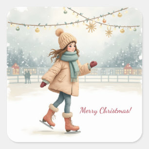 Merry Christmas! Square Sticker