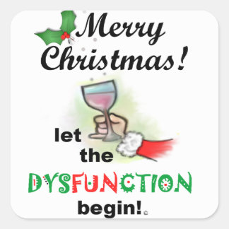 Merry Christmas! Square Sticker