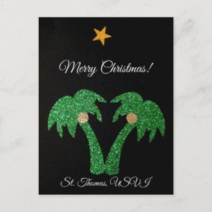 Merry Christmas, St. .Thomas USVI Holiday Postcard