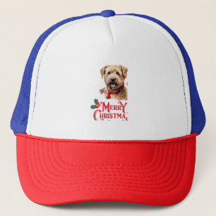 Merry Christmas Staffordshire Bull Terrier Trucker Hat