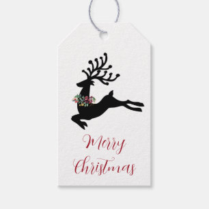 Merry Christmas Stag Gift Tags