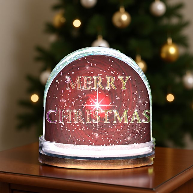 Merry Christmas Star Snowglobe (Creator Uploaded)