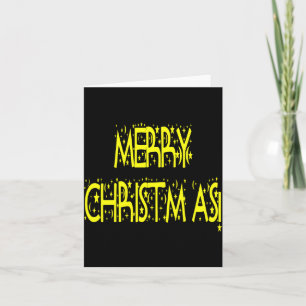 Merry Christmas Starry Night Font Girls Boys Card