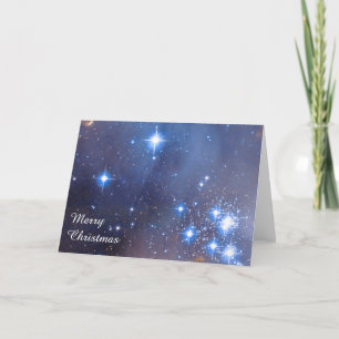 Merry Christmas Stars Holiday Card