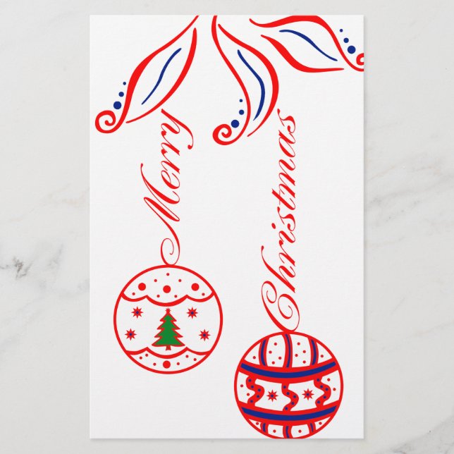 Merry Christmas Stationery (Front)