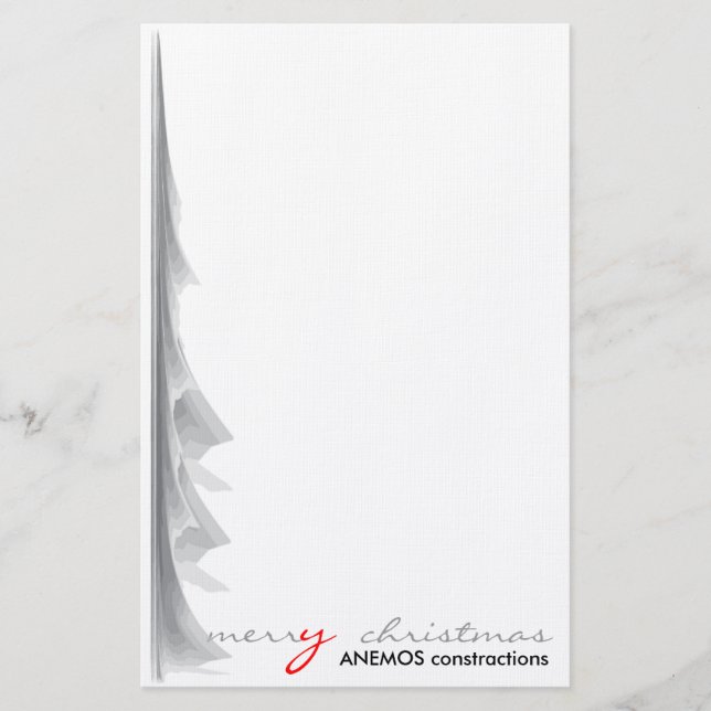 merry christmas stationery (Front)