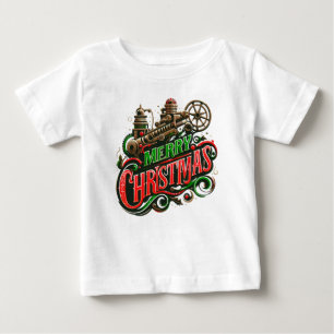 Merry Christmas steampunk Baby T-Shirt