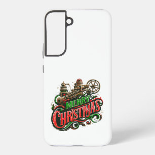Merry Christmas steampunk Samsung Galaxy Case