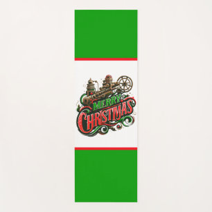 Merry Christmas steampunk Yoga Mat