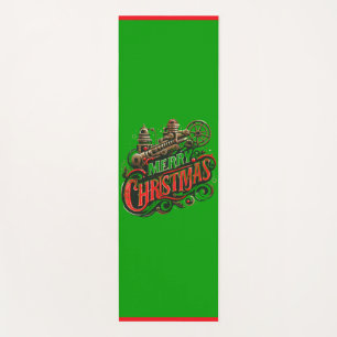 Merry Christmas steampunk Yoga Mat