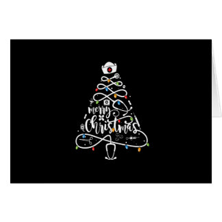 Merry Christmas Stethoscope Nurse Christmas Tree F