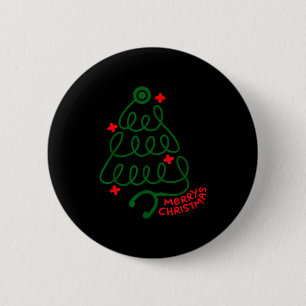 Merry Christmas Stethoscope Nurse Cna Xmas Holiday 6 Cm Round Badge